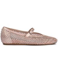 Le Silla - Gilda Crystals-Embellished Ballerina Shoes - Lyst