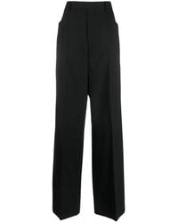 Rick Owens - Pressed-Crease Concealed-Fastening Tailored Trousers - Lyst