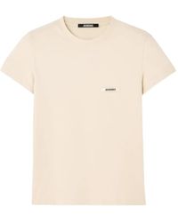 Jacquemus - Light beige algodón camiseta - Lyst
