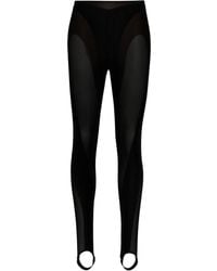 Mugler - Layer Panelled leggings - Women's - Polyamide/spandex/elastane - Lyst