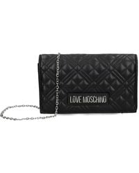 Love Moschino - Quilted Chain Clutch Bag - Lyst