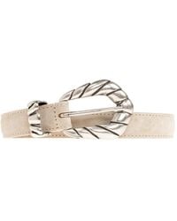 IRO - Textured-Buckle Belt - Lyst