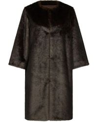 Loulou de Saison - Jas Van Imitatiebont Met Cropped Mouwen - Lyst