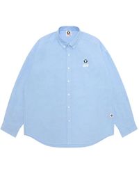 Aape By A Bathing Ape - Logo-Embroidery Shirt - Lyst