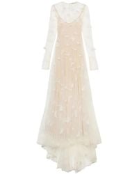 Blumarine - Butterfly-Appliqué Maxi Dress - Lyst