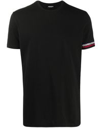 white and blue dsquared t shirt