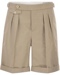 Brunello Cucinelli - Turn-Up Hem Shorts - Lyst