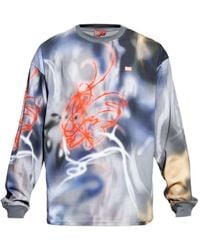 DIESEL - T-Boxt Ls V4 Long Sleeve Graphic T-Shirt - Lyst