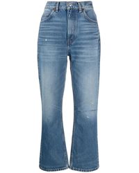 RE/DONE - Vaqueros acampanados de talle alto - Lyst