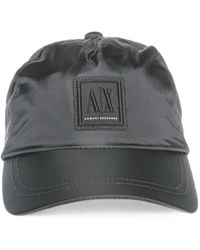 ARMANI EXCHANGE - Logo-Patch Baseball Cap - Lyst