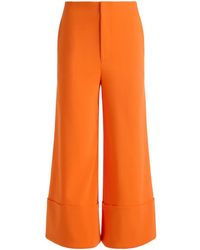 Alice + Olivia - Andra Cropped-Hose Mit Weitem Bein - Lyst
