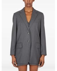 Max Mara - Blazer A Rayas Diplomáticas - Lyst