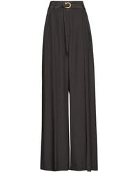 Ferragamo - Wide Trousers - Lyst