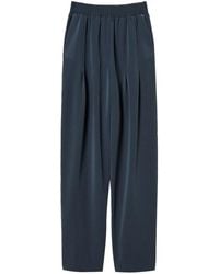 Twinset - Pantaloni A Gamba Ampia Con Pieghe - Lyst