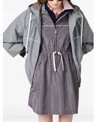 Miu Miu - Chaqueta bómber a cuadros - Lyst