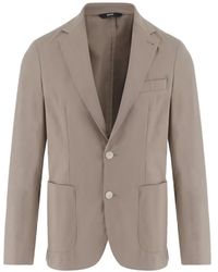 BOSS - Blazer À Revers Cranté - Lyst