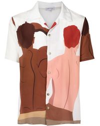 Amir Slama - Graphic-Print Silk Shirt - Lyst