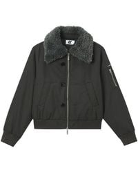 Izzue - Faux-Shearling Collar Jacket - Lyst