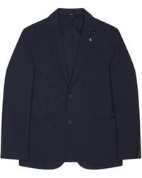 AT.P.CO - Notched-Lapel Single-Breasted Blazer - Lyst