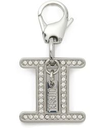 DIESEL - Metal Gemini Charm With Rhinestones - Lyst