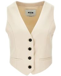 MSGM - Buttoned Waistcoat - Lyst