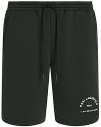 KARL LAGERFELD - Rue St-Guillaume Logo-Print Shorts - Lyst