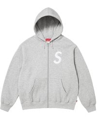 Supreme - S Logo Zip-Up Hoodie - Lyst