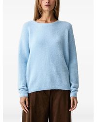 Fracomina - Brushed Ribbed-Trim Sweater - Lyst