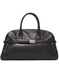 Orciani - Small Aura Lagoon Leather Tote Bag - Lyst