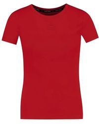 Marine Serre - Moon Logo Ribbed Baby-Fit T-Shirt - Lyst