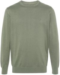 Barbour - Logo-Embroidered Sweater - Lyst