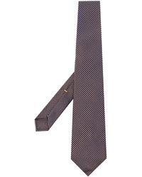 Canali Corbata con motivos de lunares - Marrón