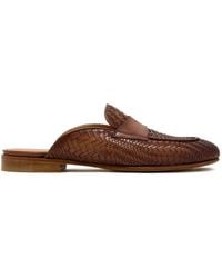 Magnanni - Woven Leather Mules - Lyst