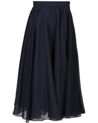 Al Duca d'Aosta - Pleated Maxi Skirt - Lyst