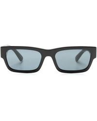 Prada - Logo-Engraved Rectangle-Frame Sunglasses - Lyst