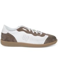 Be980 - Harvard 4 Suede-Panelled Embroidered Low-Top Sneakers - Lyst