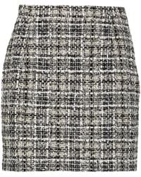 Alessandra Rich - Tweed Mini-Rok - Lyst