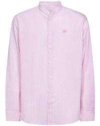Etro - Striped Seersucker Cotton Logo Shirt - Lyst