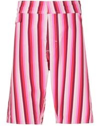 Amir Slama - Striped Mid-Rise Bermuda Shorts - Lyst