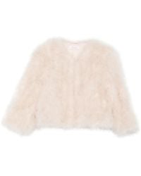 Liska - Veste À Ornements De Plumes - Lyst