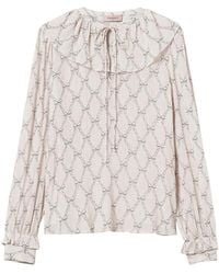 Twinset - Graphic-Print Blouse - Lyst