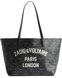 Zadig & Voltaire - Xl Resort London Logo-Print Tote Bag - Lyst