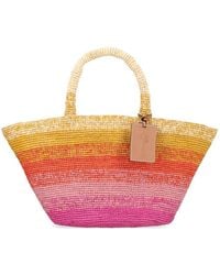 Manebí - Panier Woven-Raffia Shoulder Bag - Lyst