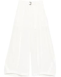 Sacai - Buckle Trousers - Lyst