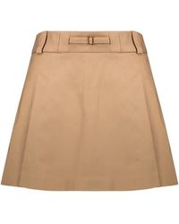 RED Valentino - Belted Pleated Mini Skort - Lyst