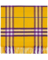 Burberry - Check-pattern Cashmere Scarf - Lyst