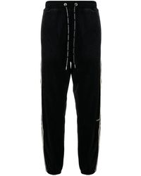 A Bathing Ape - Logo-embroidered Cotton Blend Track Pants - Lyst