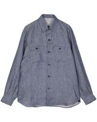 Isaia - Flap-pocket Linen Shirt - Lyst