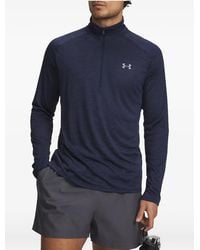 Under Armour - Tech Half-Zip Long-Sleeve Polo Shirt - Lyst