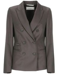 Peserico - Double-Breasted Virgin Wool Blazer - Lyst